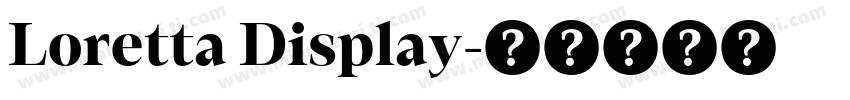 Loretta Display字体转换